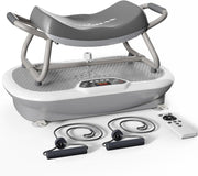 WONDER CORE front view of Rock N Fit showing platform and chair for compact home workouts