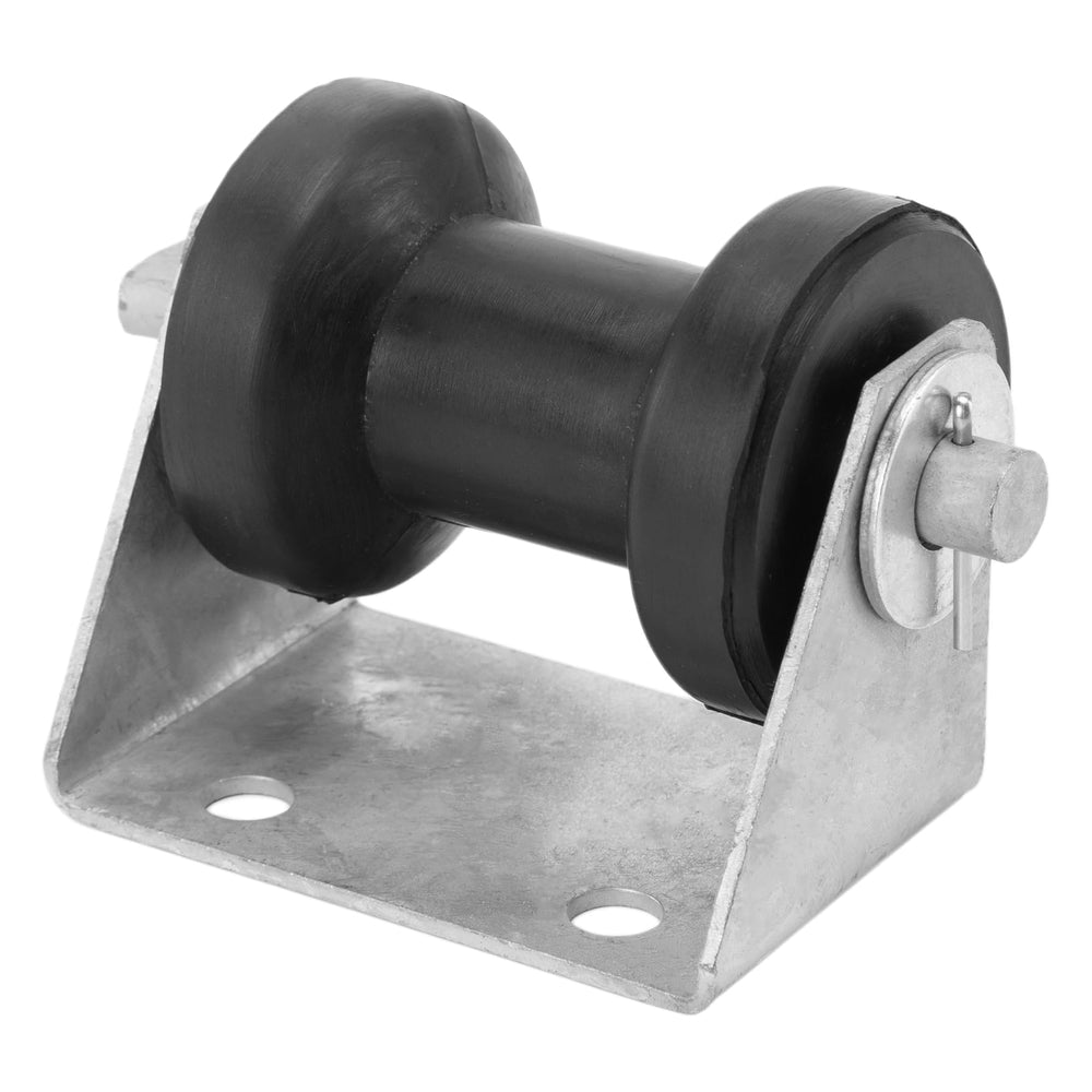 Wonwopn front view assembly showing roller and bracket for easier loading
