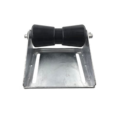 Wonwopn front view of keel roller and bracket showing fitment and stability