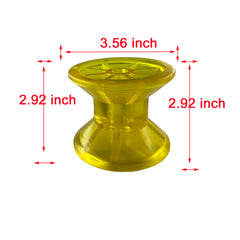 Wonwopn size comparison beside ruler highlighting 3.5 inch diameter for load distribution