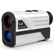 WOSPORTS front view of rangefinder showing compact design and easy controls