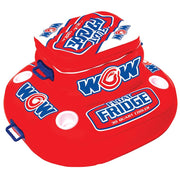 WOW Sports front view of floating 30-quart cooler showing capacity and design benefit