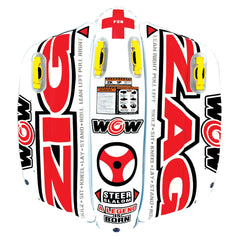 WOW Sports Zig Zag front view showing tube shape and graphics for eye-catching performance