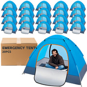 Wowangce front view of blue pop-up tent showing quick setup benefit