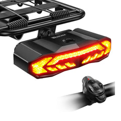 wsdcam front view of rear rack light showing integrated functions for safer riding
