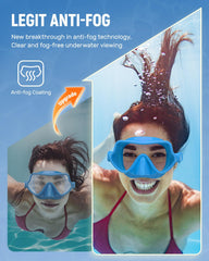 WSTOO close-up of tempered glass lens, anti-fog clarity benefit