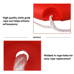 WTMORE white grab rope and molded hole detail for secure handling and replacement