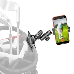 Generic front view showing Wukanleng mounted on golf bag with stable hold