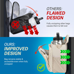 WulfPack attached to a gym rack showing hands-free convenience and cleanliness