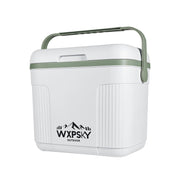 WXPSKY front view of white cooler showing compact profile and easy transport benefit
