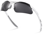 Xagger front view black-frame showing sporty look and clear vision benefit