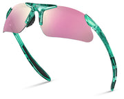 Xagger front view showing sporty frame and clear polarized benefit
