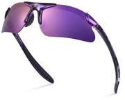 Xagger front view showing sporty frame and clear polarized benefit