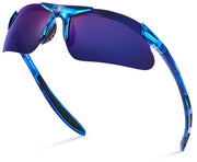 Xagger front view showing sporty frame and lens reducing glare