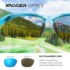Child wearing Xagger sunglasses on baseball field for improved focus