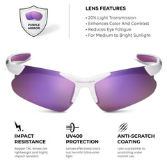 Xagger side profile showing TR90 frame flexibility and secure temple fit for active kids