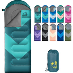 Xelaro front view of folded sleeping bag showing compact packability and lightweight carry benefit