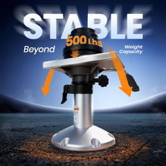 XinKunmarine pedestal side profile demonstrating compact durable design benefit