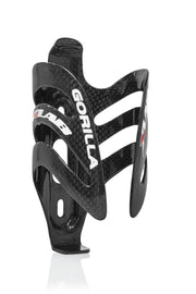 XLAB Gorilla carbon cage front view showing slim profile and secure hold benefit