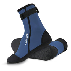 XUKER front view neoprene water socks showing snug fit and smooth opening for comfort