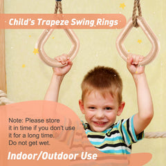 YAERSI rings in use with person doing pull-up demonstrating reliable support