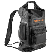 YakAttack dry bag front view showing streamlined waterproof design for protection