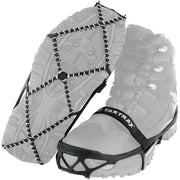 Yaktrax Pro XL front view showing coils and rubber harness for secure traction