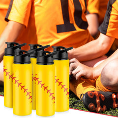 Yaomiao bottle held on a baseball field demonstrating easy sideline hydration benefit