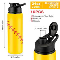 Yaomiao side profile of 25 oz softball bottle highlighting slim carry-friendly shape benefit