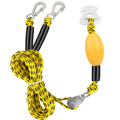 YAXSHIMU front view of tow harness showing bright colors and connection point for visibility