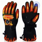 YBWLCLO front packaging view showing complete heated gloves kit and benefits