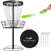 Yes4All front view of regulation basket showing sturdy catch area and true-to-course performance