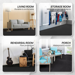 Yes4All tile edge showing 7/16 inch thickness for cushioning and floor protection