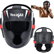 Yes4All front view headgear showing full-face protection and clear vision