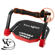 Yes4All front view of ab crunch machine showing compact frame and finish for space-saving workouts