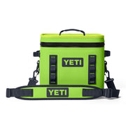 YETI Hopper Flip 12 front view showing compact portable cooler with Venom color and durability benefit