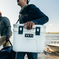 YETI Roadie 15 LipGrip handles close-up for secure, low-profile lifting