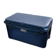 YETI Tundra 65 hinge detail highlighting NEVERFAIL hinge strength and longevity