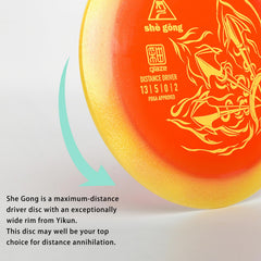 yikundiscs glaze plastic texture detail showing unique color blend and grip benefit