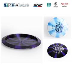 yikundiscs in flight low trajectory action demonstrating long, controlled distance