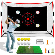 YKIOKE front view showing full practice set and durable net benefit