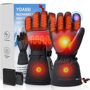 Yoassi front view heated gloves showing overall fit and style with fast warmth