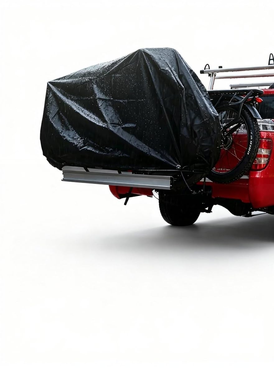 Young Electric front view on rack showing full coverage and road protection