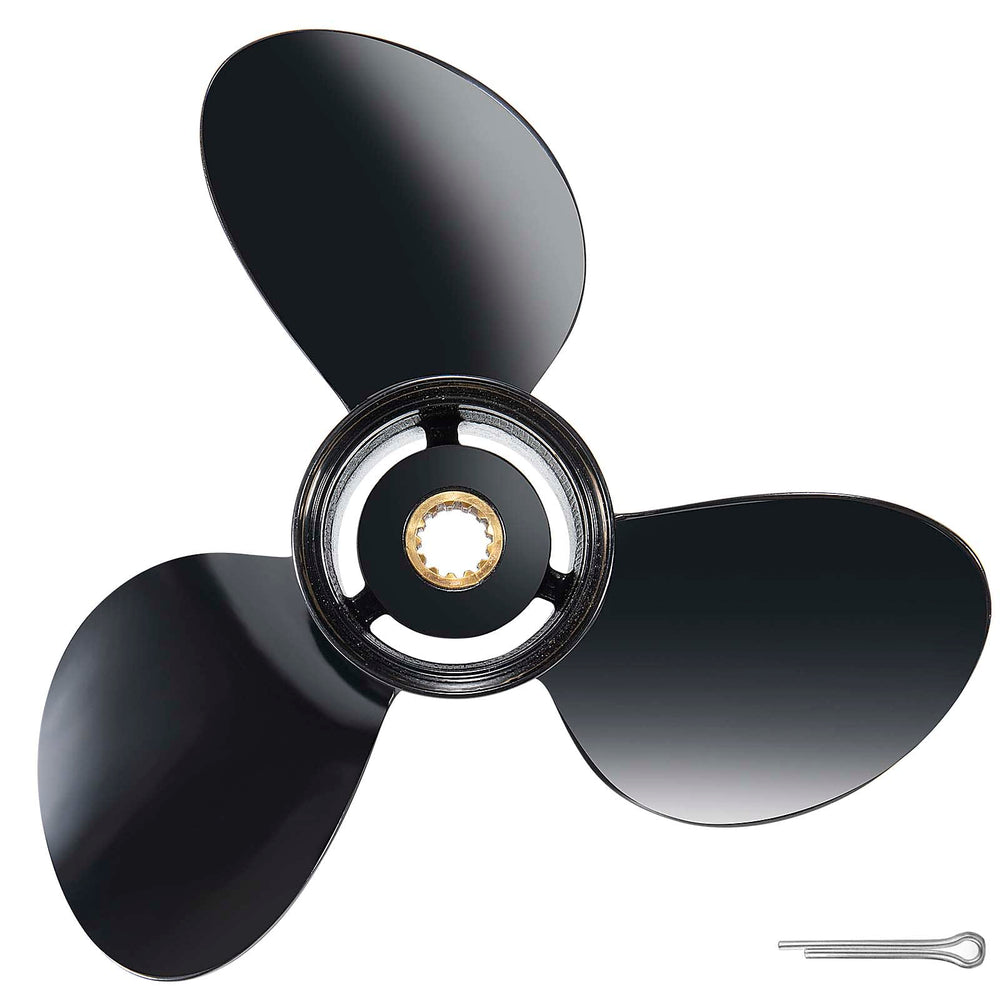 YOUNG PROPS front view of 12.5x13 propeller showing blades and finish for dependable thrust