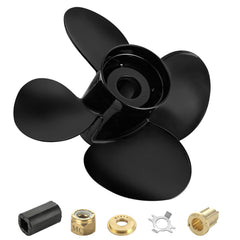 YOUNG PROPS front view of 13x17 propeller showing blade shape and finish for performance