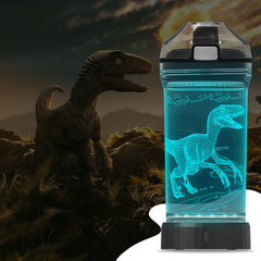YuanDian bottle held in child hand demonstrating 14oz ergonomic scale