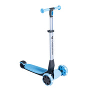 Yvolution Y Glider Nua front view showing stable three-wheel design and bright look
