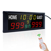 YZ scoreboard front display showing bright LED scores and timer for clear viewing