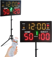 YZ scoreboard front view showing readable digits and compact design benefit visibility