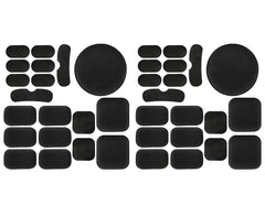 Yzpacc front view of 38-piece replacement helmet pad kit showing organized contents and convenience
